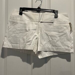 NEW Studio Y White Cuffed Y2K Style Shorts size 11/12 NWT